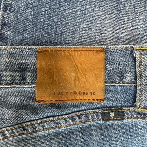 Lucky Brand Mens Size 40x30 Blue 361 Vintage Straight Jeans Light Wash Denim - Picture 9 of 10